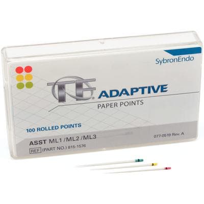 TF Adaptive Absorbent Paper Points, Assorted Medium/Large ML1/ML2/ML3, 100/Pk, 815-1576 thumbnail 14