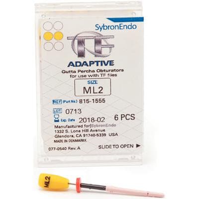 Kerr TF Adaptive Gutta Percha Obturators, ML2, Medium/Large, Yellow, 6/Pk, 815-1555 thumbnail 15