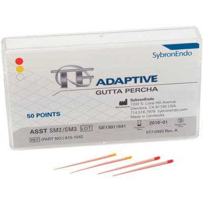 TF Adaptive Gutta Percha Points, Assorted SM2 (Yellow) & SM3 (Red), Small, 50/Pk, 815-1542 thumbnail 20