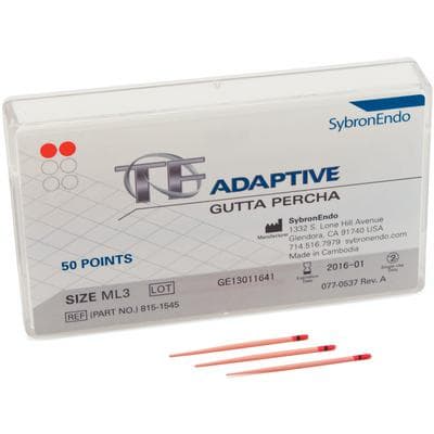 TF Adaptive Gutta Percha Points, Red Pack, ML3, Medium/Large, 50/Pk, 815-1545 thumbnail 20
