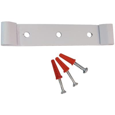 E-Z Storage White Metal Mounting Bracket for Storage Organizer Rack, 5-1/8" W x 1/2" H x 1" D, ZRC-29R651, 1/Pkg thumbnail 5