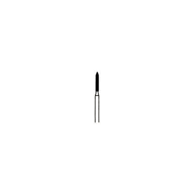 Meisinger Diamond Bur, FG, Medium Grit (Blue), Pointed Cylinder with Bevel Tip, 1.4 mm Head Diameter, 8.0 mm Head Length, 885-014, Pack of 5 thumbnail 8