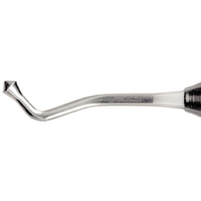 Nordent #21BL Double-Ended Acorn Burnisher, Large Acorn Tip, Standard 1/4" Medium Round Handle, Stainless Steel, RBR21BL thumbnail 2