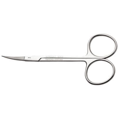Nordent #302 Iris Curved Surgical Scissors, Stainless Steel, 4-1/2" (115 mm), S302 thumbnail 8