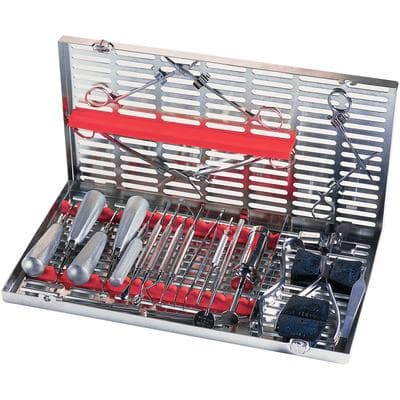 Hu-Friedy IMS Signature Series Oral Surgery Cassette, Red, 8" x 14.5" x 1.25", IMOS0 thumbnail 10