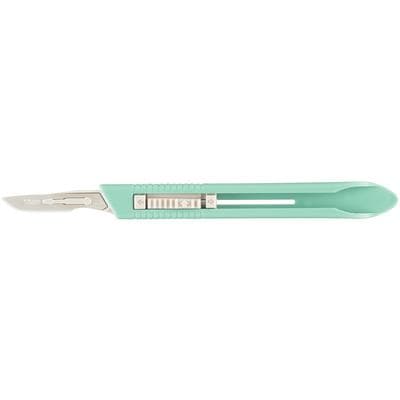 Miltex Disposable Safety Scalpel #10, Sterile, Retractable Stainless Steel Blade, Box of 10 thumbnail 10