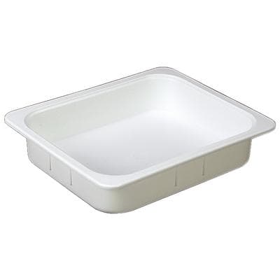 Plasdent Operation Tub, White, 9-3/8" x 11-1/2" x 2-5/8" with 3/4" Lip, 500TB-1 thumbnail 9