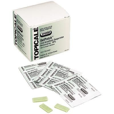 Topicale GelPatch Topical Anesthetic Patch, Mint, 18% Benzocaine, 25/Box, 9007149 thumbnail 17