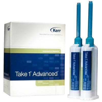 Take 1 Advanced VPS Impression Material, Medium Body, Fast Set, Light Blue, 50 ml Cartridges, 24/Pk, 33960 thumbnail 11