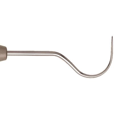 Nordent Expro Double-End Probe/Explorer, UNC #12 Color-Coded Probe (1-12mm) with #23 Shepherd's Hook Explorer, DuraLite Round Handle, REPCN12-23 thumbnail 7