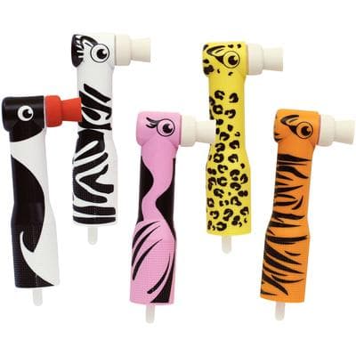 Zooby Disposable Prophy Angles, Latex-Free, Soft Web Cup, 90° Angle, Assorted Animal Designs, 100/Box, 575010 thumbnail 17