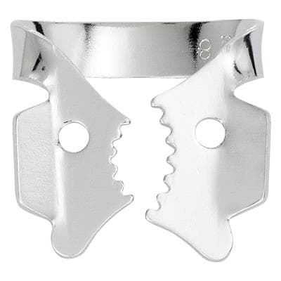 Hygenic Rubber Dam Clamp, #12A, Winged, Serrated Jaw, Upper Left Molars, Gloss Finish, Stainless Steel, H02706, 1/Pk thumbnail 16