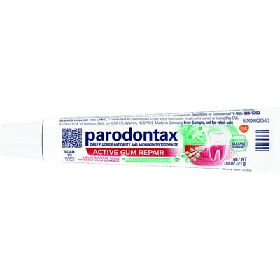 Parodontax Active Gum Repair Breath Fresh Toothpaste, 0.8 oz Tube, 50/Case, 60000000202705 thumbnail 3