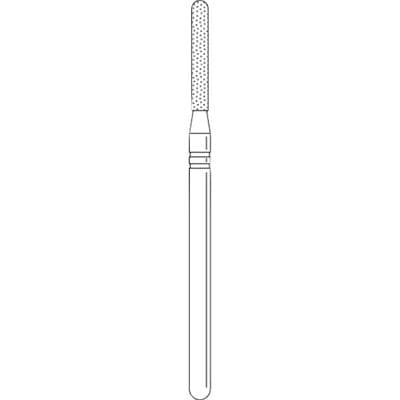 Two Striper TSZtech Diamond Bur, Laboratory Handpiece, X590.12ZF, Parallel Cylinder Round-End, 1.2 mm, ZF Grit, 1/Pk, 2012848 thumbnail 10