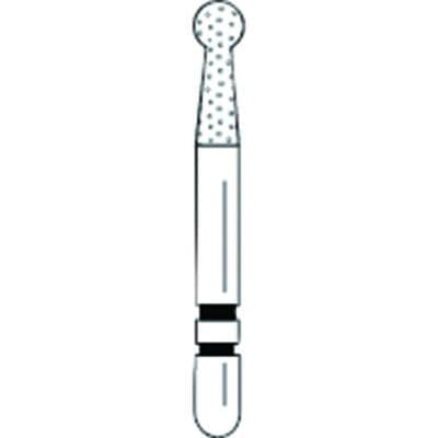 Two Striper TSZtech Diamond Bur, Friction Grip, Round #125NZX, ZX Grit, 3/Pk, 2013684 thumbnail 12