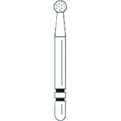 Two Striper® TSZtech Diamond Bur Friction Grip L125ZX Round, Long Shank, ZX Grit, 3/Pk, 2013685 thumbnail 12