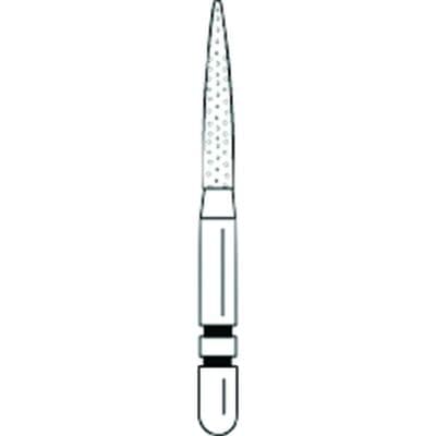 Two Striper TSZtech Diamond Bur, Friction Grip, Flame, 260.8ZF, 0.3 mm Minor / 1.3 mm Major, 8 mm Abrasive Length, 5/Pk, 2015660 thumbnail 12