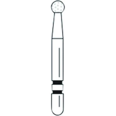 Two Striper TSZtech Diamond Bur, Friction Grip, Round #125ZM, 1.7 mm, ZM Grit, 5/Pk, 2015673 thumbnail 11