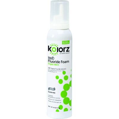 Kolorz Sixty-Second Fluoride Foam, Triple Mint, 1.23% APF, 4.4 oz Can, 766201 thumbnail 15