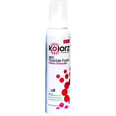 Kolorz Sixty-Second Fluoride Foam, Cherry Cheesecake, 1.23% APF, 4.4 oz Can, 766202 thumbnail 9