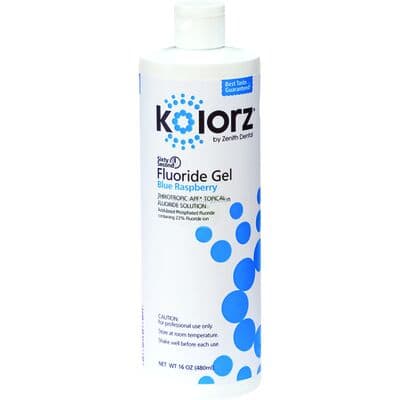 Kolorz Sixty Second Fluoride Gel, Blue Raspberry, 1.23% APF, 16 oz Bottle, 777304 thumbnail 12