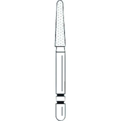 Two Striper® TSZtech™ Diamond Bur, Friction Grip, Long Shank, Round-End Taper, L770.8ZM, ZM Grit, 5/Pk, 2015679 thumbnail 12