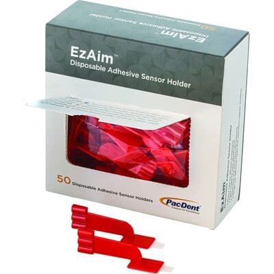 EzAim Individually Cut Adhesive Sensor Holder, Bitewing, Red, 50/Pk, 131118 thumbnail 15