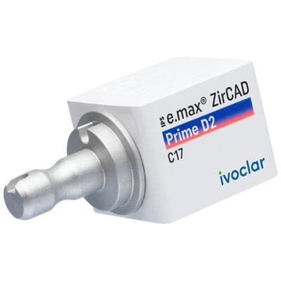 IPS e.max ZirCAD Prime CAD/CAM Zirconia Block, Size C17, Shade D2, 3/Box thumbnail 6