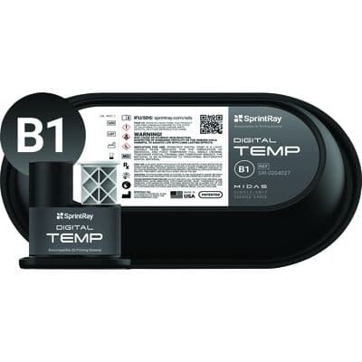 SprintRay Digital Temp Biocompatible 3D Printing Resin, Shade B1, 250 g Bottle thumbnail 5