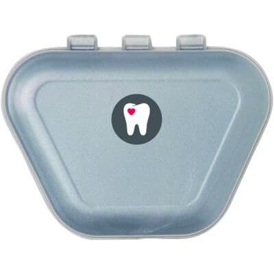 Zirc Imprinted Denture Box, Gray, 4-3/8" x 3-3/8" x 2", 144/Pkg, 30V800I thumbnail 4