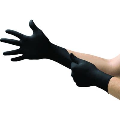 MICROFLEX Black Dragon Zero BD-100N Nitrile Exam Gloves, Powder-Free, Non-Sterile, X-Large (9.5-10), Black, 100/Box thumbnail 9