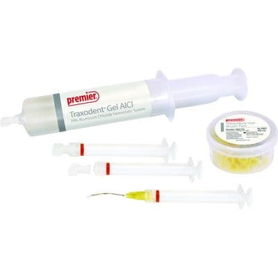 Premier Traxodent Gel AlCl Starter Kit, 25% Aluminum Chloride Hemostatic System, 30 mL Bulk Syringe with 20 Brush Tips, 20 x 1.2 mL Syringes & Caps, Docking Port, 9007101 thumbnail 10