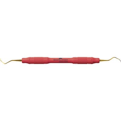 American Eagle Pro Thin™ XP® SQUARED Technology Universal Curette Barnhart 5-6, Deeper Shank Angle, Double-Ended, Red Handle, AECB5-6TXPXE thumbnail 5