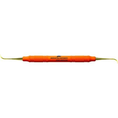 American Eagle XP® SQUARED Technology Scaler Nebraska N128, Anterior, Double-Ended, 3/8 Handle, Orange, EagleLite Plastic Handle, AESN128DEXPXE thumbnail 5