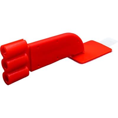 EzAim ComforTab Adhesive Cushioned Sensor Holder, Bitewing, Red, 50/Pkg, 131124 thumbnail 8