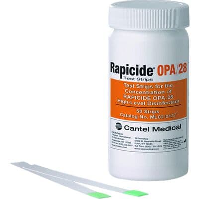 Rapicide OPA-28 High Level Disinfectant Test Strips, 50 Strips/Bottle, 2 Bottles/Case, ML020137 thumbnail 4