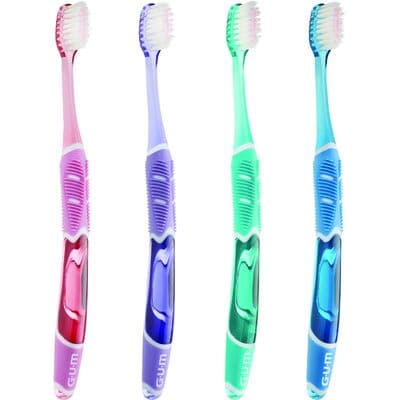 GUM Technique Deep Clean Sensitive Toothbrush, Compact Head, Soft Tapered Bristles, Assorted Colors, 12/Box, 527TPA1 thumbnail 15