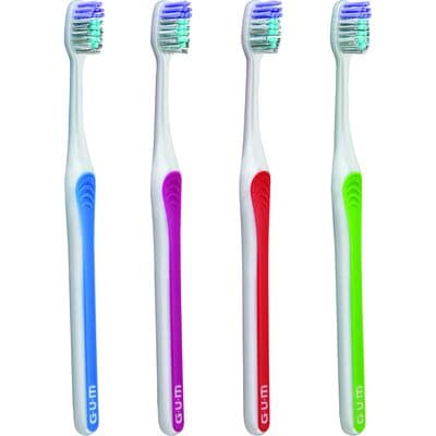 GUM BRIGHT CARE Toothbrush, Compact Soft, Adult, Assorted Colors, 12/Pkg, 4591PA1 thumbnail 4
