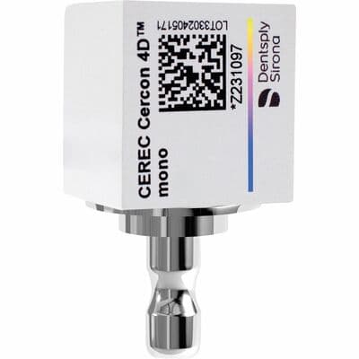 CEREC Cercon 4D Multidimensional Zirconia CAD/CAM Milling Block, Mono, Shade D3, 4/Box thumbnail 8