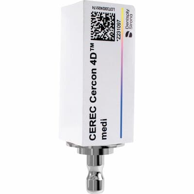 CEREC Cercon 4D Multidimensional Zirconia CAD/CAM Block, Medi Size, Shade A2, 2/Box thumbnail 9
