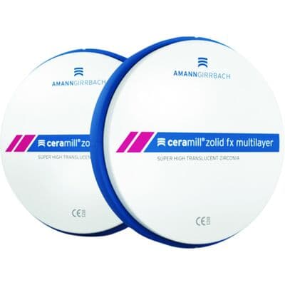 Ceramill Zolid FX Multilayer Zirconia Disc, Shade 0/A1, 98 x 16 mm, F, 1 Disc thumbnail 12
