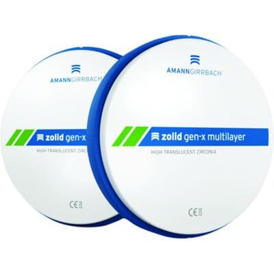 Zolid Gen-X Zirconia CAD/CAM Disc, C2 Shade, 98 x 14 mm, 1/Pkg thumbnail 6