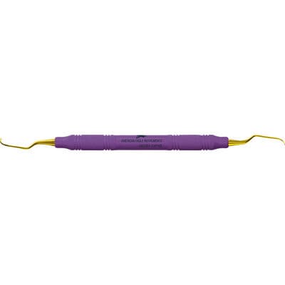 XP Squared Technology Universal Curette, Barnhart 1/2, Narrow Blade, Double End, EagleLite Resin Handle, Purple, AECB1-2XPXE thumbnail 13