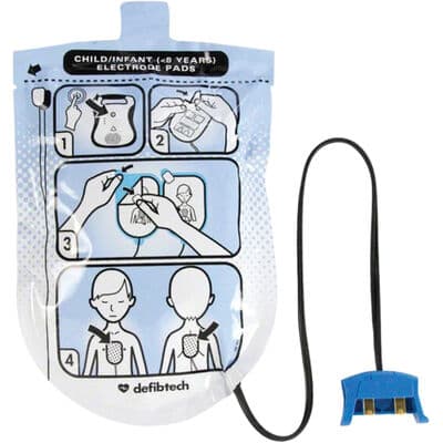 Defibtech Lifeline AED Pediatric Defibrillation Pad Set, DDP-200P, 2/Pkg thumbnail 4