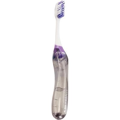 GUM Ortho Travel V-Trim Toothbrush, Soft, Compact, Purple, 12/Box, 125PQA thumbnail 9