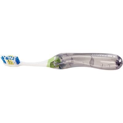 GUM Travel Toothbrush, Regular Soft, Dome Trim, Antibacterial Bristles, with Snap-Lock Cap/Handle, 12/Pack, 153PQA thumbnail 14