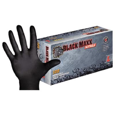 Black Maxx Nitrile Exam Gloves, Powder-Free, Non-Sterile, Large, Black, 100/Box, BMN100L thumbnail 18