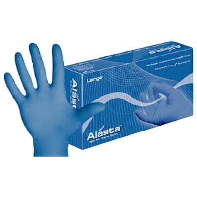Alasta Soft Fit Nitrile Examination Gloves, Powder-Free, Latex-Free, Textured Fingers, Large, Violet Blue, 100/Box, ALS100L thumbnail 24
