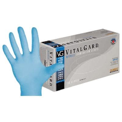 VitalGard Nitrile Exam Gloves, Powder Free, Latex Free, Non-Sterile, Blue, Medium, 100/Box, VNPF100M thumbnail 19