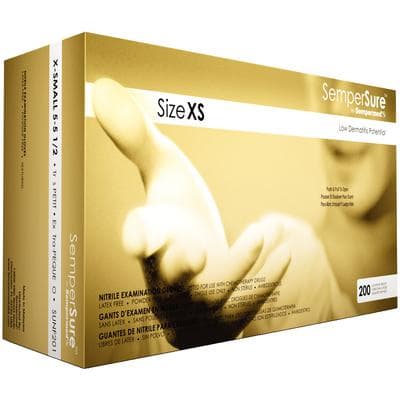 SemperSure Tender Touch Nitrile Exam Gloves, Powder Free, Non-Sterile, X-Small, Violet, 200/Box thumbnail 12